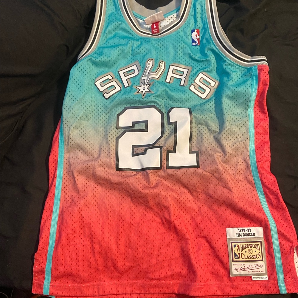 Mitchell & Ness Red Hardwood Classics Jersey